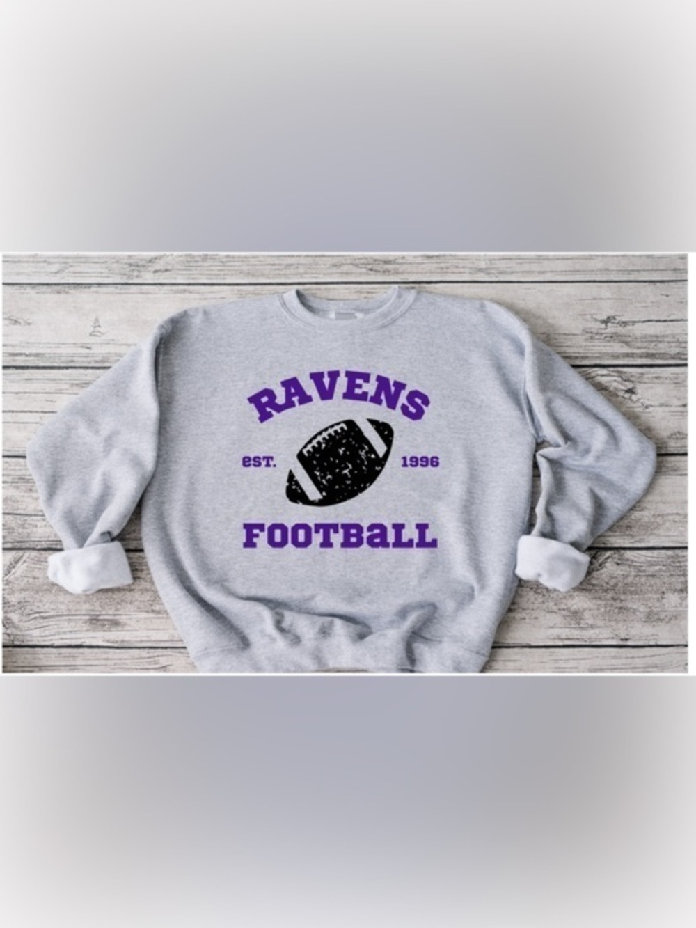 Ravens Retro Football Crewneck